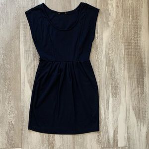 Navy Blue Short Sleeve Dress! Size Small